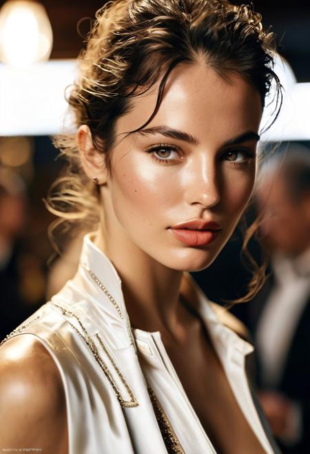 Top quality photo:
The most photogenic woman.
Appearance: Outstandingly gorgeous.   
Outfit: Absolutely Fabolous 
Lighting: Wonderfully favorable lighting
Mood: Absolute bliss
(detailed skin, sweat, pores, imperfections, blemishes, tan), (Detailed Face)
Camera: Nikon D850
Shot by Mario Testino. 
World award winning photography.
Outstanding. 
excellent,
exceptional,
great,
impressive,
magnificent,
phenomenal,