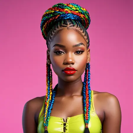 Braids for Pony XL Colorful Box Braids