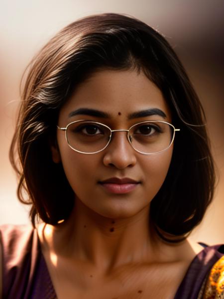 GayathrieShankar,<lora:GayathrieShankarSD1.5:1>,portrait photo,detailed background, stunning beauty, high quality photo, perfect composition, perfect details and textures, highly detailed, front view, looking at camera, perfect lighting,  with glasses