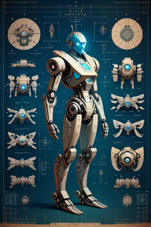 Blueprint (Style) Lora 📘📃⌚ image by victorc25744