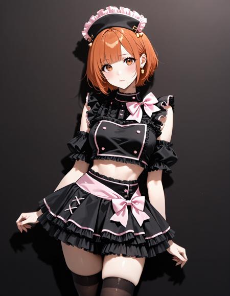 Cute Maid Croptop Miniskirt illust