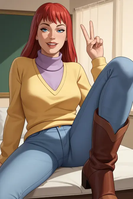 Mary Jane Watson (Spider-Man: The Animated Series) (Pony Diffusion XL)