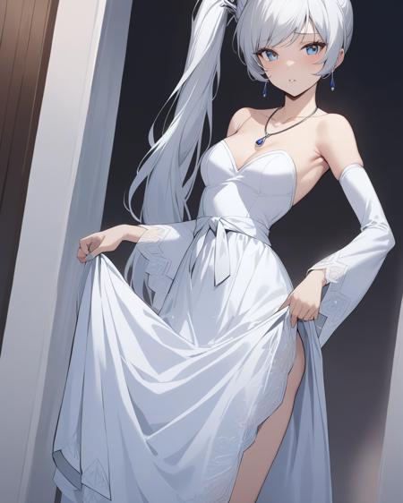 weiss schne,Long hair,blue eyes,white hair