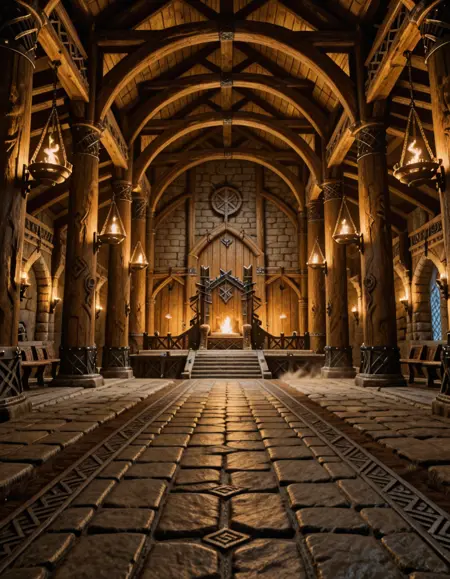 Nordic medieval throne illu