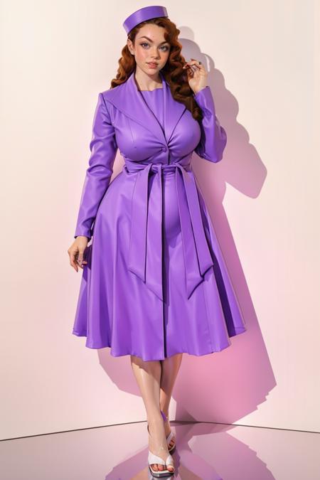 l1l4cv1x,purple dress, hat