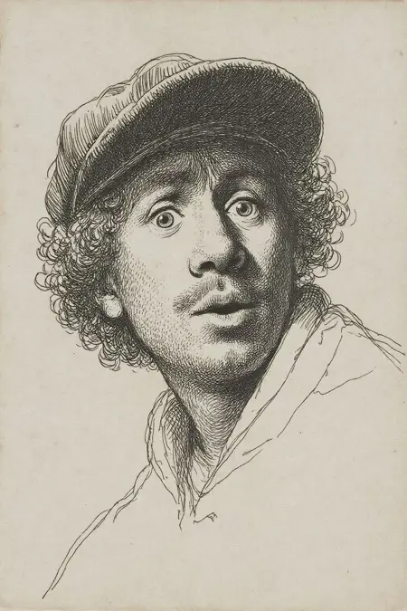 Dutch Masters: Rembrandt Etching Style