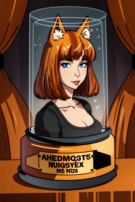 Highly detailed, High Quality, Masterpiece, beautiful, Head in Jar, <lora:HeadinJar-05:0.9>, 1girl, jar, head only, firefox-chan, <lora:Char_Meme_MozillaFirefox:0.8>