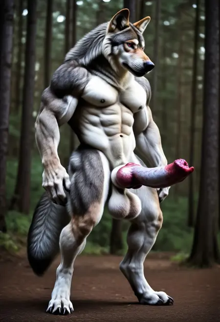 Detailed Canine Penis - Chroma