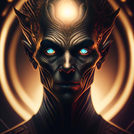 portrait of epic creepy alien , seamless, epic, cinematic, intricate detail, award winning, great lighting, shading, high quality, detailed  <lora:pdalns:1>