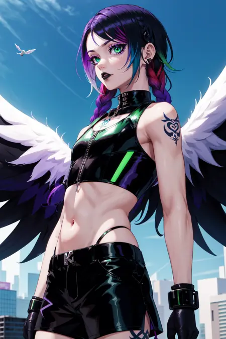 Cybergoth People Embedding Set - CyberGothMale