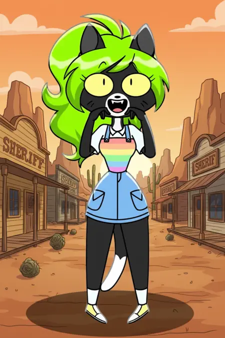 Flo Rocky Rakoon Pony tail hair style FlooRRILpt01