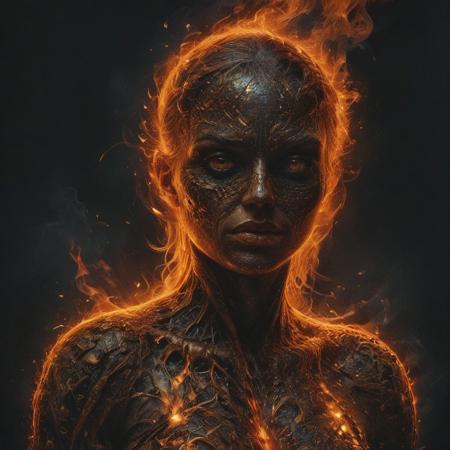 Silhouette real, breathtaking detailed, masterpiece, lovely, charming, awe-inspiring, radiant, magnificent. (real female withvibrant orange glowing smoldering accent and shiny gold color scheme:1.02). glossy.
<lora:InkArtXL_1.2:0.4> <lora:FaeTastic:0.35> . award-winning, professional, highly detailed . extremely high-resolution details, photographic, realism pushed to extreme, fine texture, incredibly lifelike, high contrast, well defined, realistic skin, detailed skin.