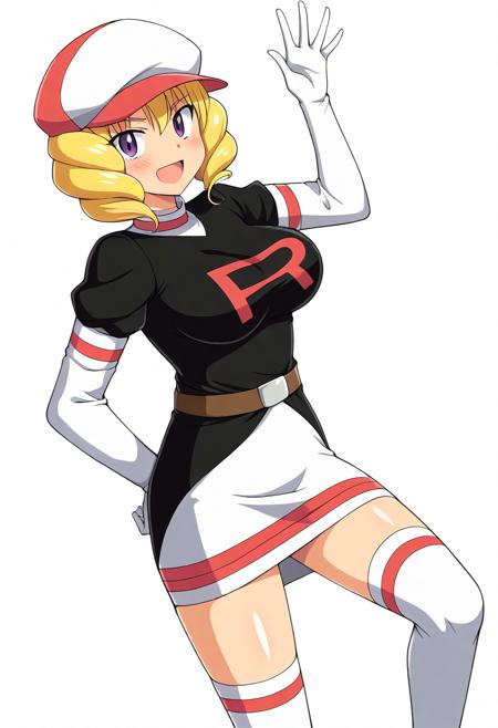 domino_(pokemon), team rocket uniform,beret