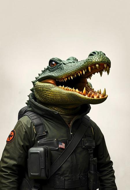 italian brainrot meme, Bombardino Crocodilo, a bomber with the head of a crocodile