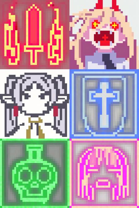 Status Icons - Ragnarok Online - Pixel Art - IllustriousXL - Noob LORA v1.0