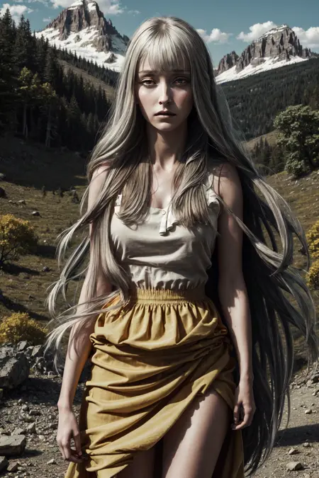 The White-Haired Girl (The House in Fata Morgana)