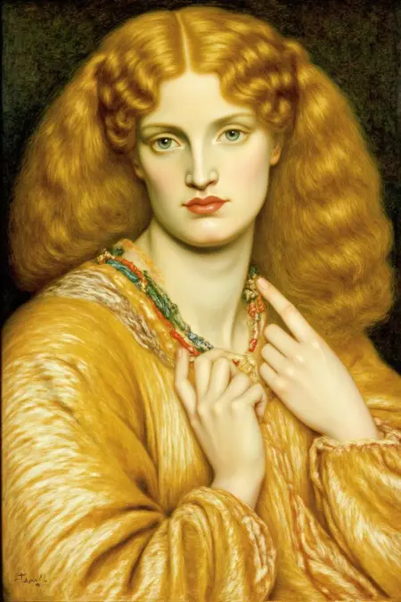 Pre-Raphaelite Brotherhood: Dante Gabriel Rossetti Portrait Style