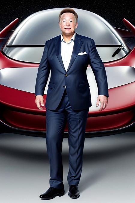 Man in suit full body portrait elon-gate-moon-musk