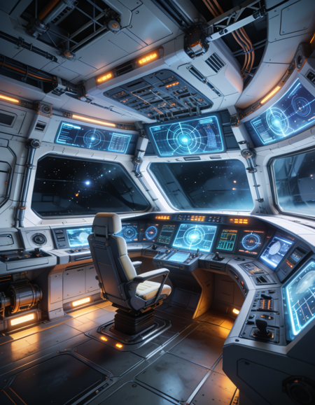 futuristic starship command bridge pony v1.0