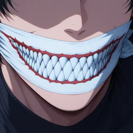 [Cloth Gag] Joker Grin Gag - Illustrious