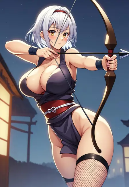 Holding a bow