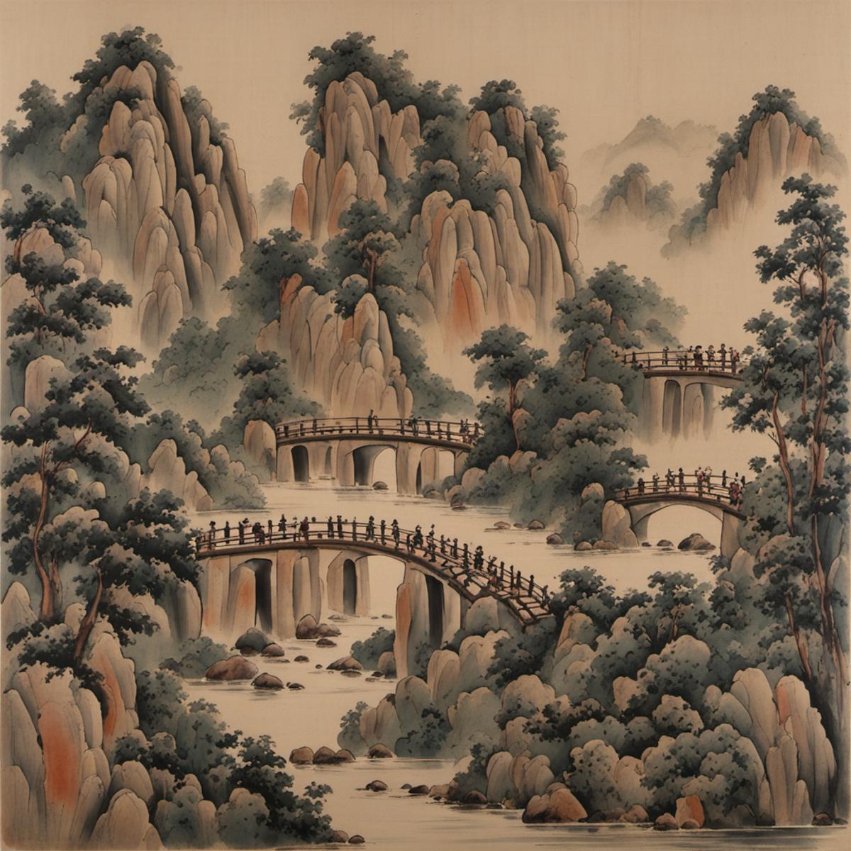 Tang Bohu's Painting Style LORA SDXL 唐伯虎画风劳拉XL image by TangBohu