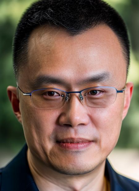 (masterpiece, best quality, awards winner) close up portrait Changpeng Zhao Binance CEO in glasses,  chinese man,  1 man,  epic character composition, by ilya kuvshinov, alessio albi, nina masic, sharp focus, natural lighting, subsurface scattering, f2, 35mm, film grain  
 <lora:CZ_2_CH:1>