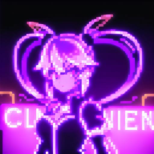 Pixel Neon Art image by SYK006