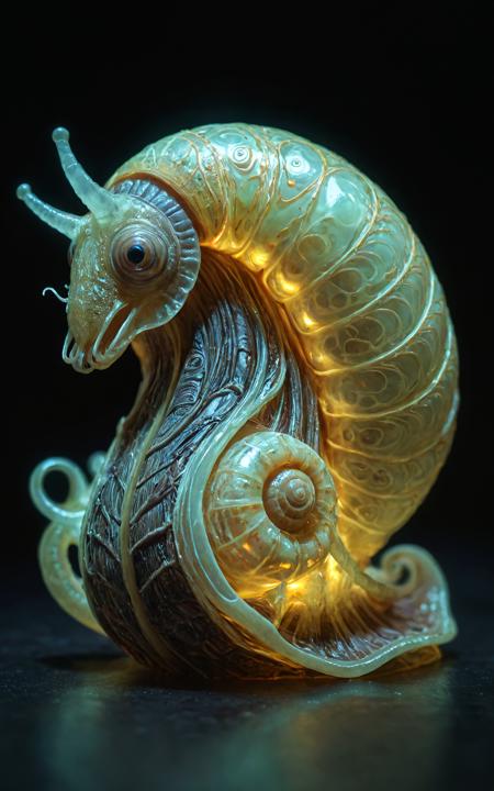 ((glowing) shell alien snail)), highly detailed, complex, <lora:add-detail-xl:0.4>