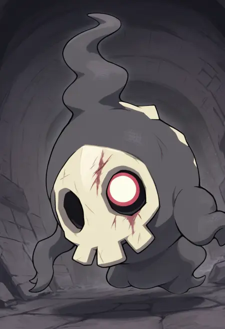 Duskull: Tiny Requiem | ヨマワル (Pokedex #0355) [Illustrious]