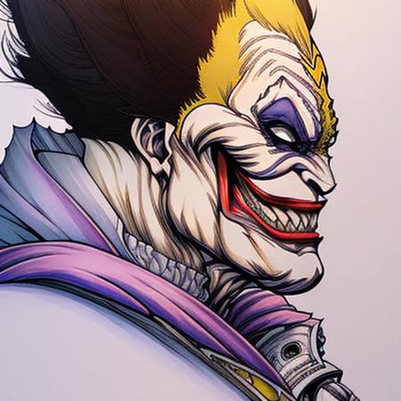 evang, The Joker by artgerm, krenz cushart, masterpiece, extremely detailed