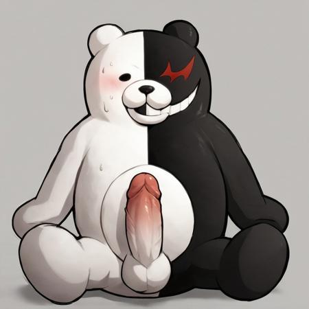 monokuma grin teeth no humans bear 