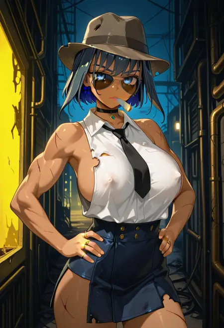 Ouro Kronii (Black Skull Art Design)