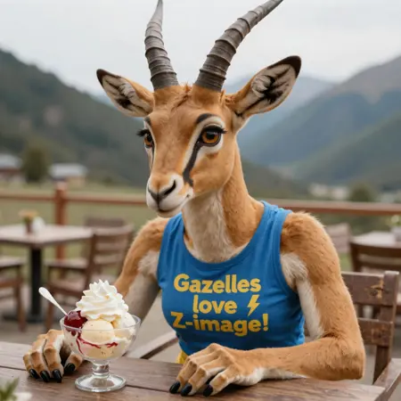 Gazelle Anthro Helper (for Flux/Qwen/ZiT)