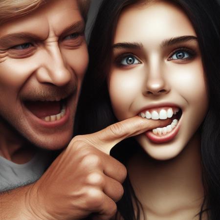 biting finger V1