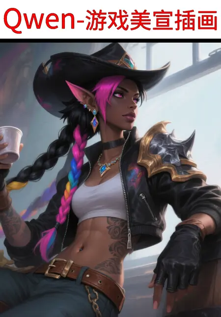 Qwen-Image游戏插画