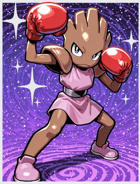 Hitmonchan: Punching Pokémon + Shiny - Pokédex # 0107