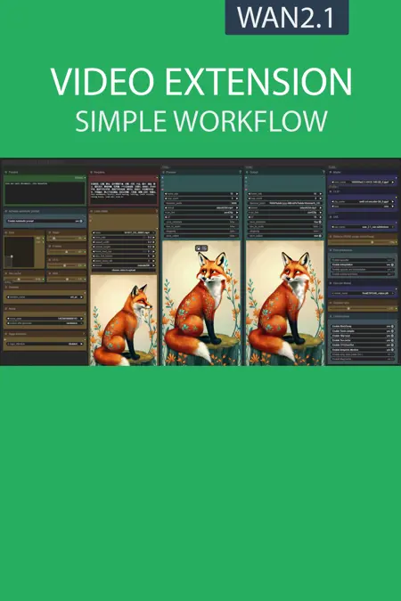 VIDEO EXTENSION simple workflow WAN2.1 | GGUF | LoRA | UPSCALE | TeaCache