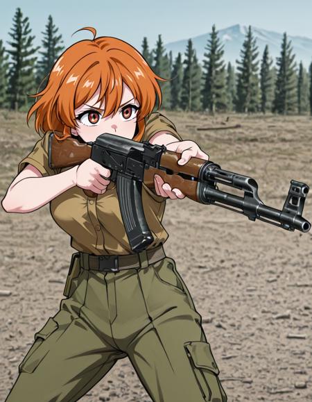 C-clamp grip tactical pose (holding weapon) V1