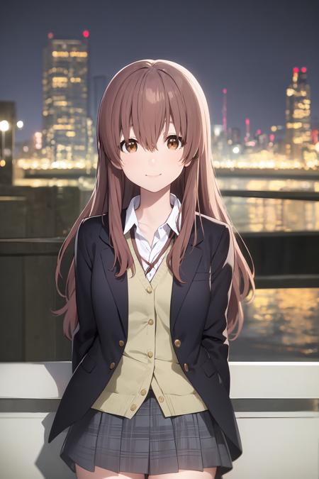 shouko_nishimiya, brown hair, brown eyes