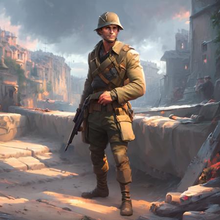 a World War 1 Allied soldier in France in 1917

SCG768-Nebula