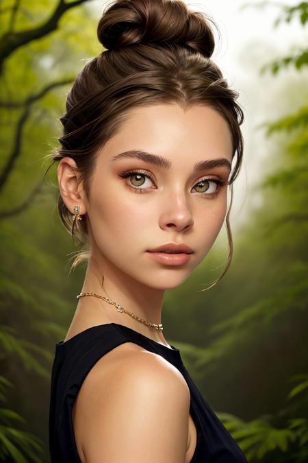 <lora:BrandyGordon_v2.1-000006:.9> BrandyGordon, focus on eyes, close up on face, wearing jewelry, dark forest hair styled side bun