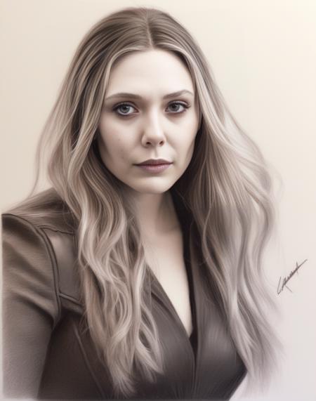 ElizabethOlsen,<lora:ElizabethOlsenSDXL:1>as Scarlet Witch, marvel universe, pencil art, charcoal sketch